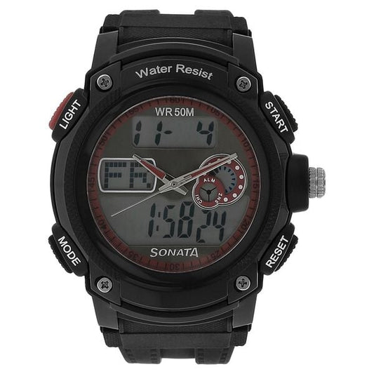 Sonata 7989PP03 SF Ocean Series Men’s Quartz Analog-Digital Watch