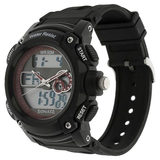 Sonata 7989PP03 SF Ocean Series Men’s Quartz Analog-Digital Watch
