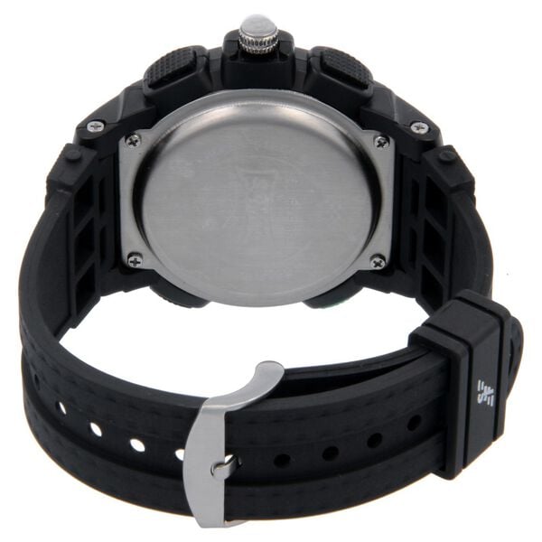 Sonata 7989PP04 Men SF Super Fibre Analog‑Digital Multi‑Colour Dial Black Plastic Strap Watch