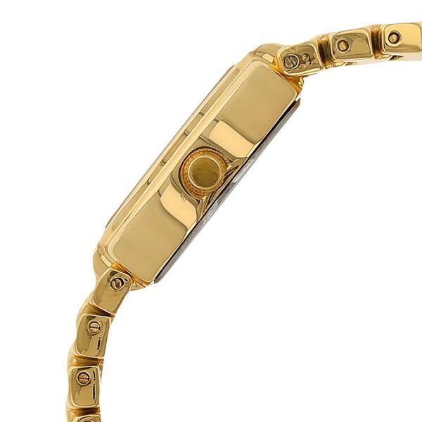 Sonata 8107YM01 Women’s White Dial Gold Stainless Steel Analog Quartz Watch