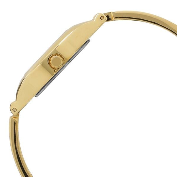 Sonata 8114YM06 Women Quartz Pankh Silver Dial Golden-tone Metal Strap Watch
