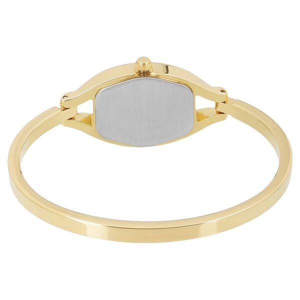 Sonata 8114YM06 Women Quartz Pankh Silver Dial Golden-tone Metal Strap Watch