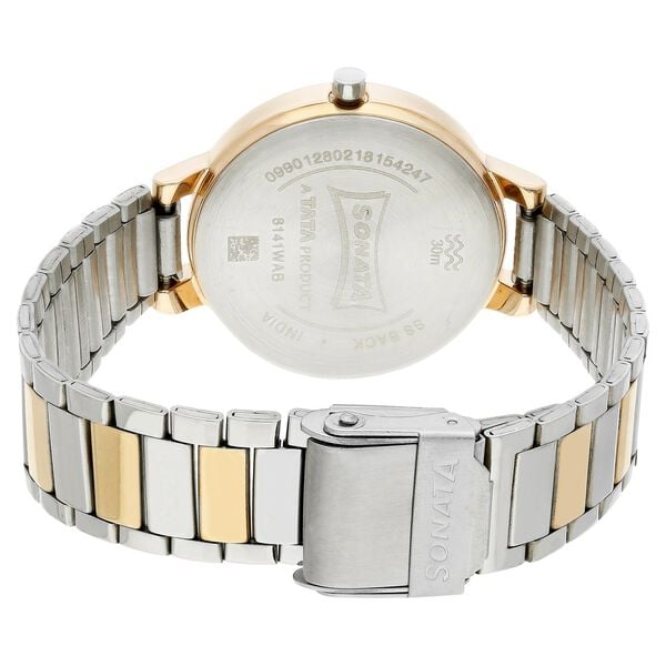 Sonata 8141KM01 Blush Silver Dial Women’s Quartz Analog Watch