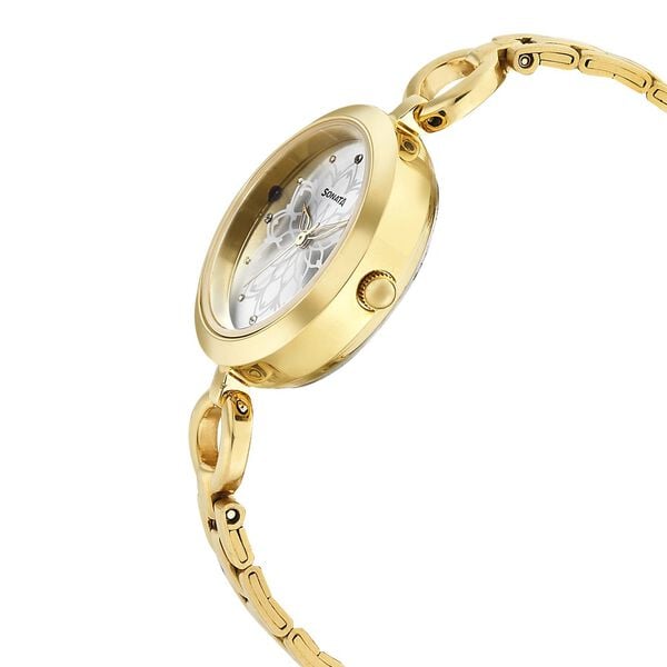 Sonata 8147YM01 Wedding Silver Dial Women’s Quartz Analog Watch