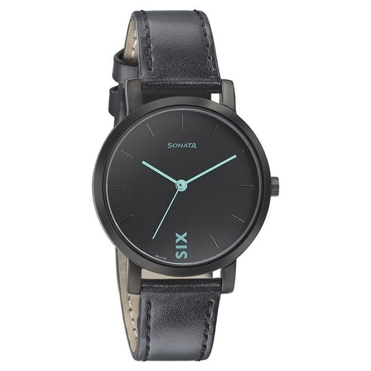 Sonata 8164NL01 Play Black Dial Women’s Quartz Analog Watch