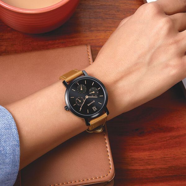 Sonata 8164NL03 Women’s Multifunction Quartz Analog Watch