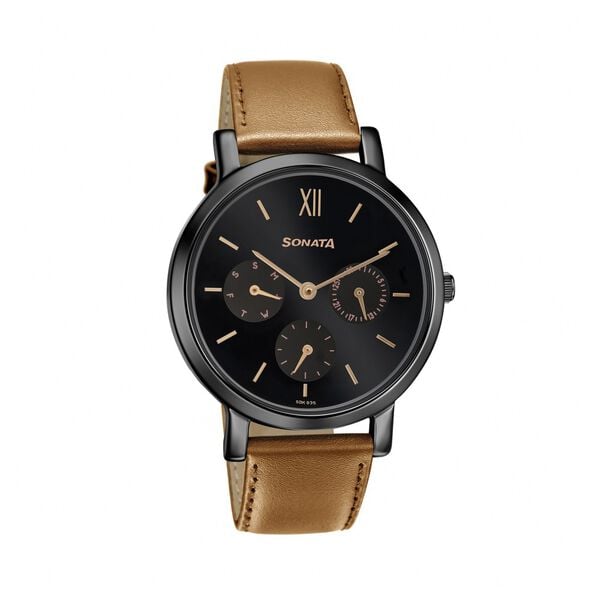 Sonata 8164NL03 Women’s Multifunction Quartz Analog Watch