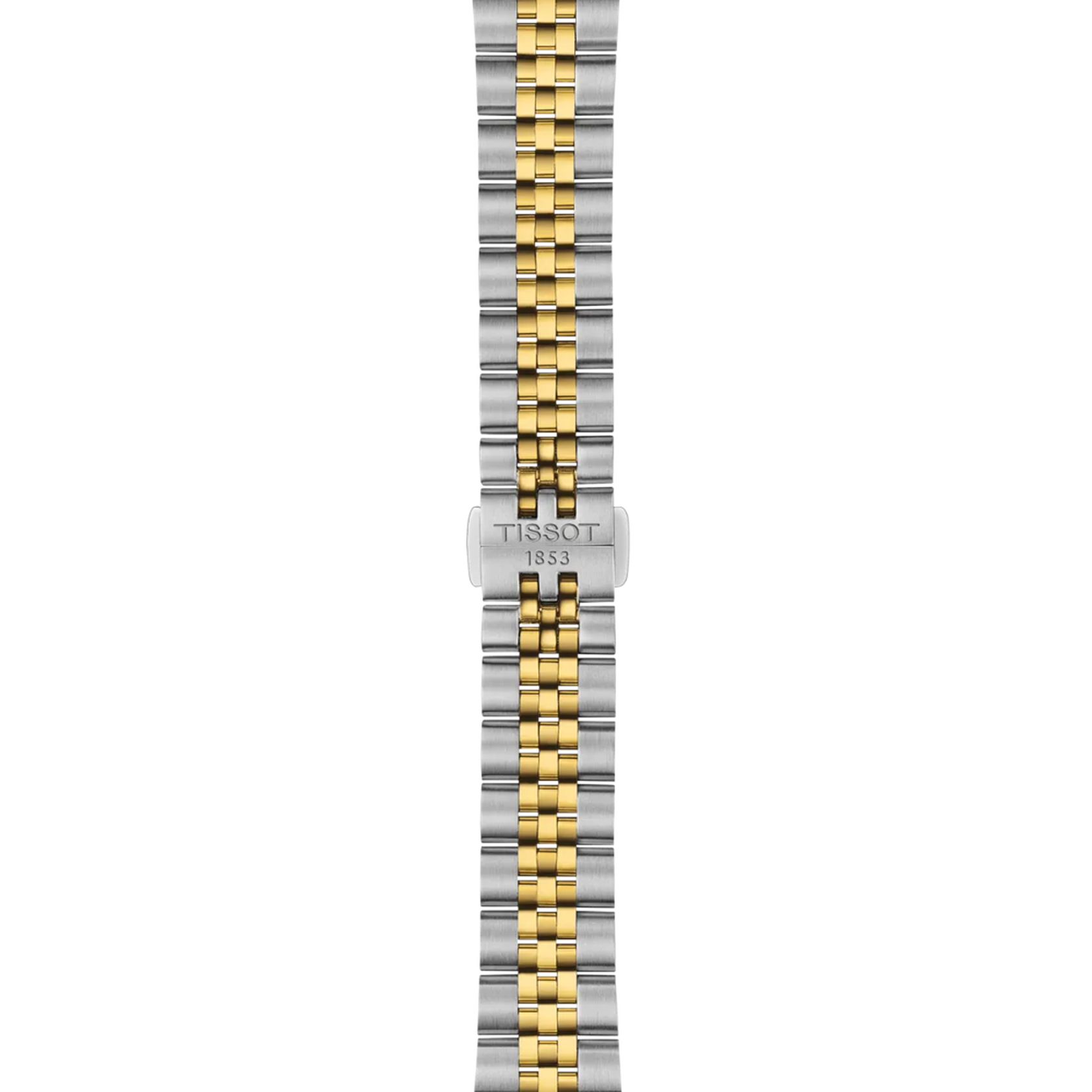 Tissot T1562102203100 Ballade Swiss Quartz Analog Silver Dial 34mm Two‑Tone Stainless Steel Case Two‑Tone Stainless Steel Bracelet Female Watch