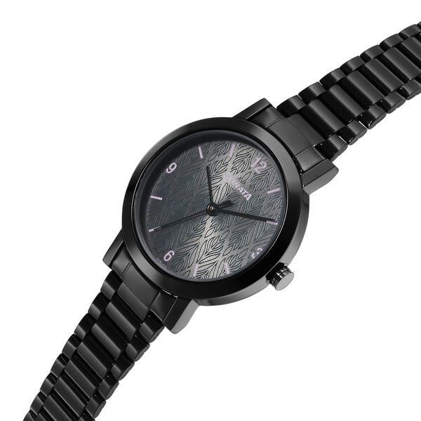 Sonata 8174NM01 Womens Grey Dial Stainless Steel Analog Quartz Watch