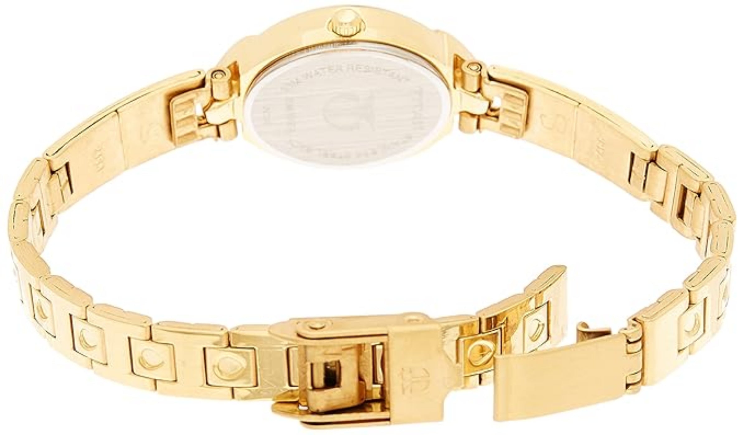Titan 2468YM07 Analog Women's Watch - Gold Dial, Gold Stainless Steel