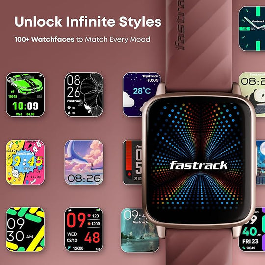 Fastrack 38135PP03 Jupiter S1 Pro Smartwatch 1.83″ Display Teal Silicone Strap Unisex Watch