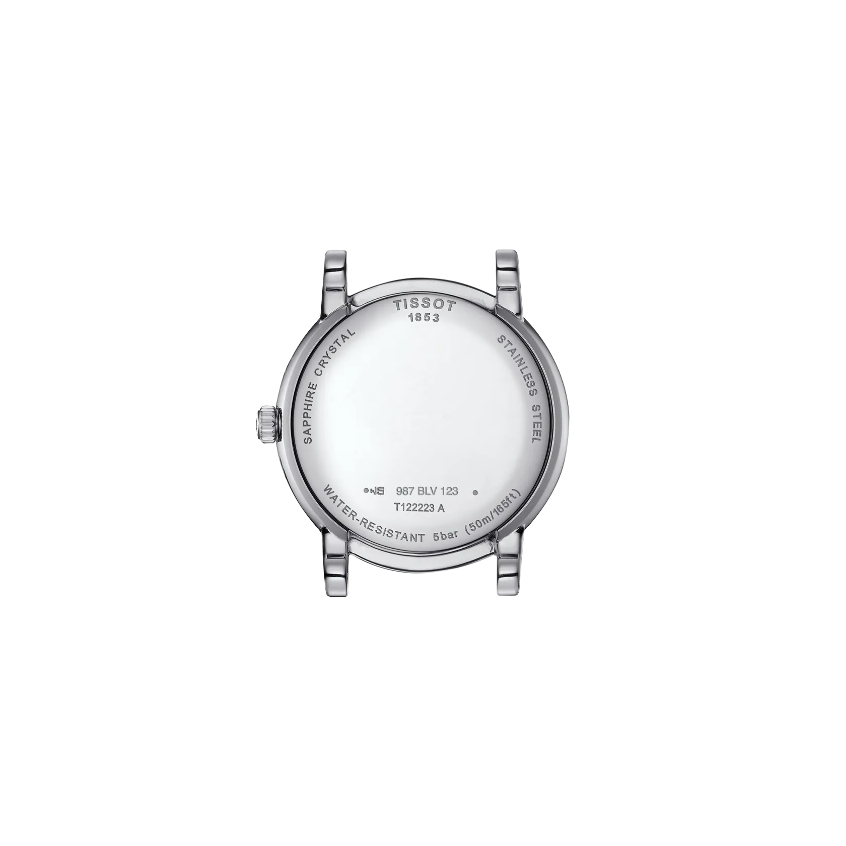 Tissot T1222231103300 Carson Premium Moonphase Silver Dial Stainless Steel Band Women Analog Quartz Watch 32 mm