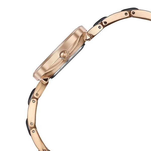 Sonata 87064KD01 Quartz Analog Multicoloured Dial Two-Toned Stainless Steel Strap Watch for Women