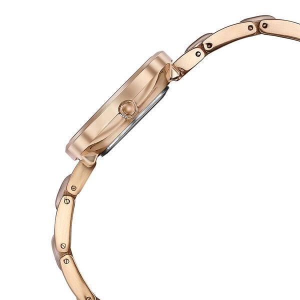 Sonata 87064KD02 Quartz Analog Mother of Pearl Dial Two-Toned Stainless Steel Strap Watch for Women