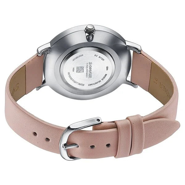 Sonata 87073SL02 Pastel Play Quartz Analog Pink Dial Pink Leather Strap Women's Watch