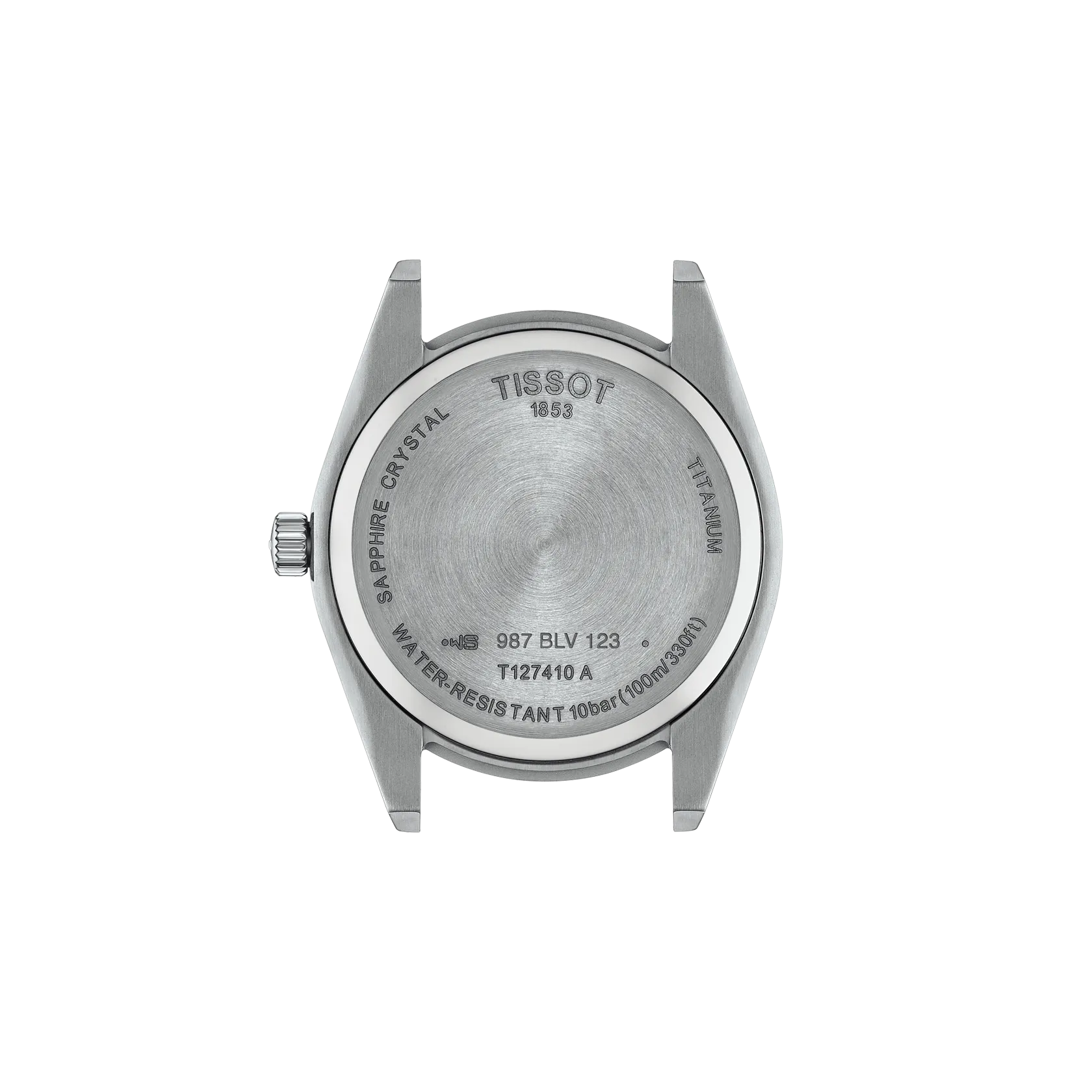 Tissot T1274104404100 Gentleman Titanium Blue Dial Grey Titanium Band Men Analog Quartz Watch 40mm