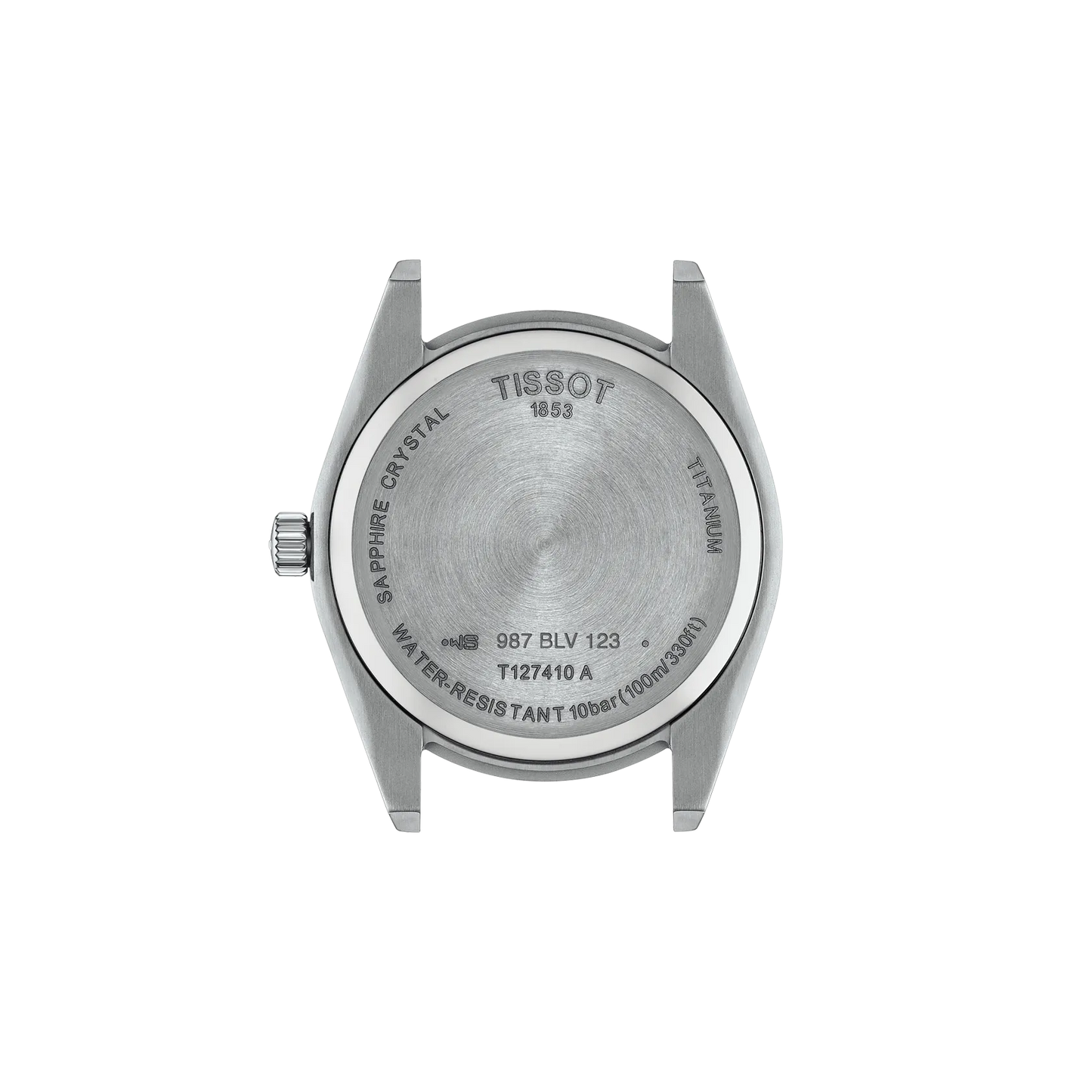 Tissot T1274104404100 Gentleman Titanium Blue Dial Grey Titanium Band Men Analog Quartz Watch 40mm