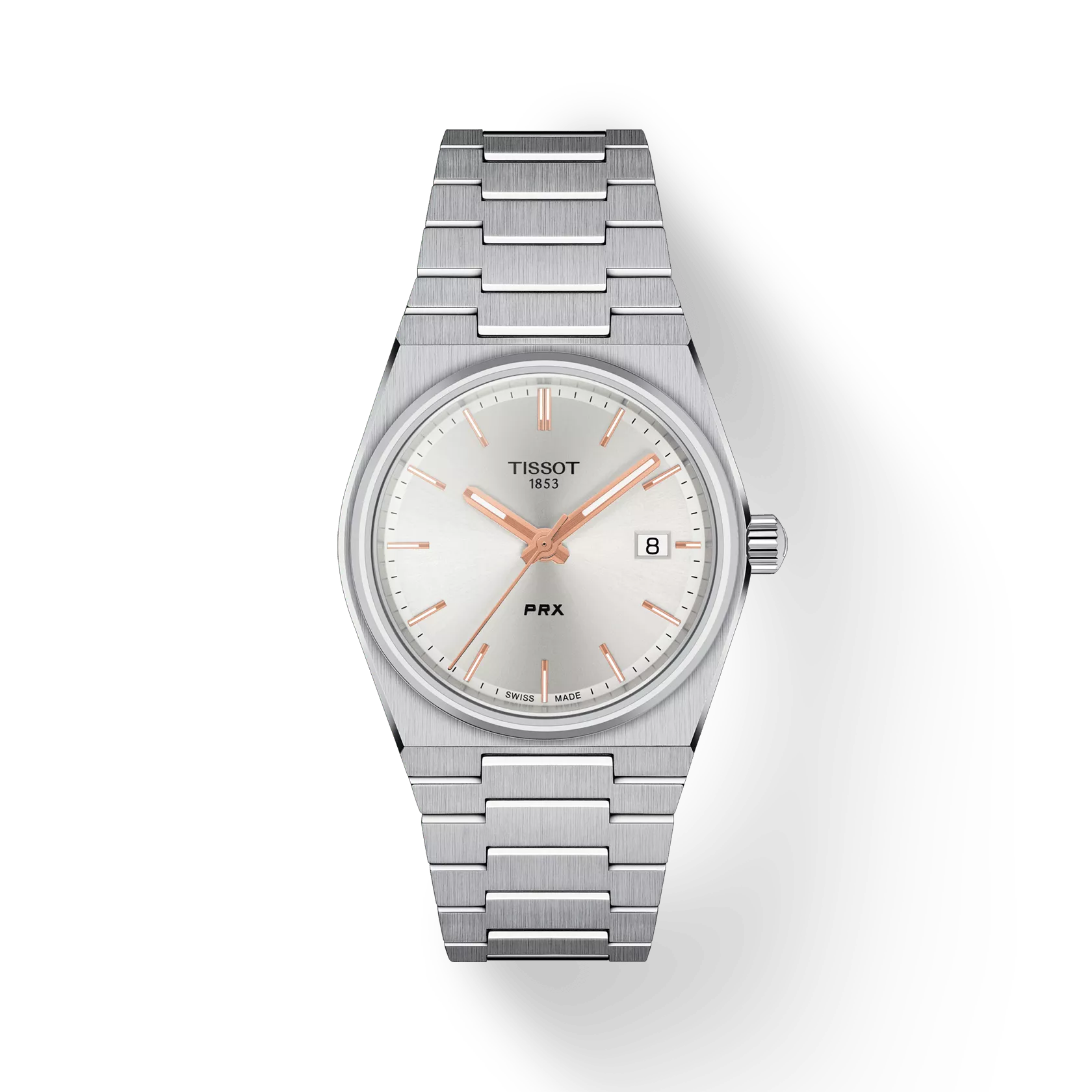 Tissot T1372101103100 PRX 35 mm Silver Dial Stainless Steel Bracelet Women Analog Quartz Watch