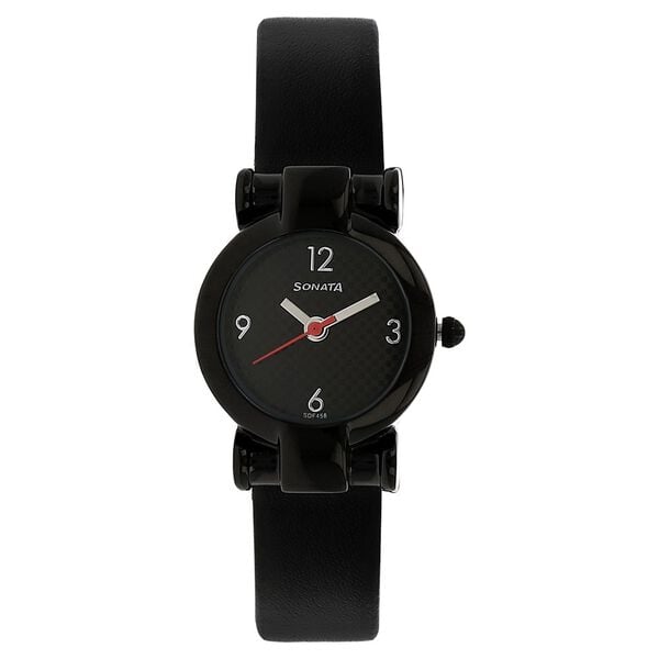 Sonata 8944NL01 Classic Women’s Black Analog Watch