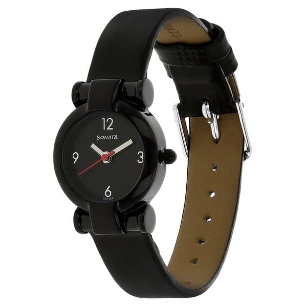 Sonata 8944NL01 Classic Women’s Black Analog Watch