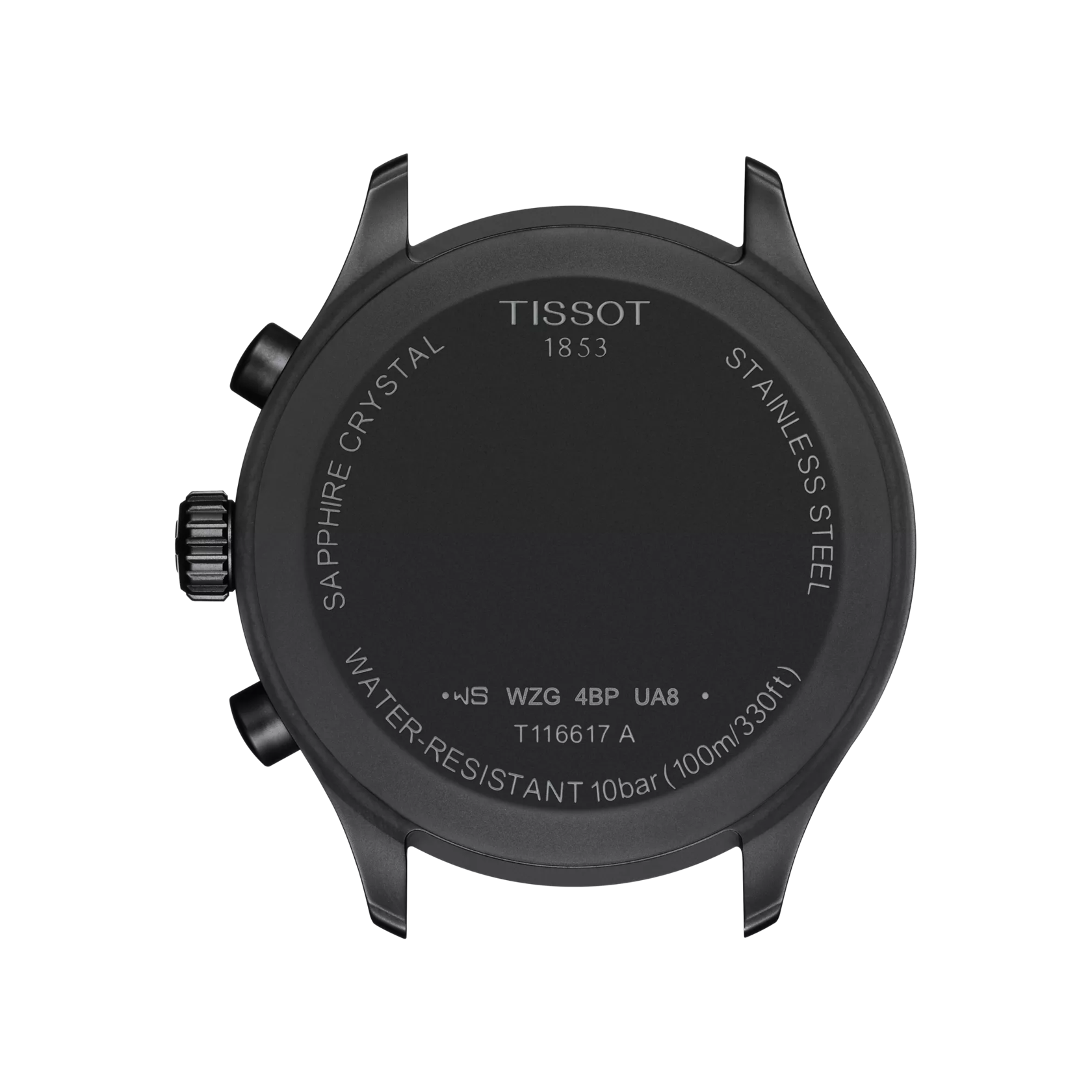 Tissot T1166173705100 Black Dial Men’s Swiss Quartz Chronograph Watch – Black PVD Case & Black Textile Strap, Sapphire Crystal