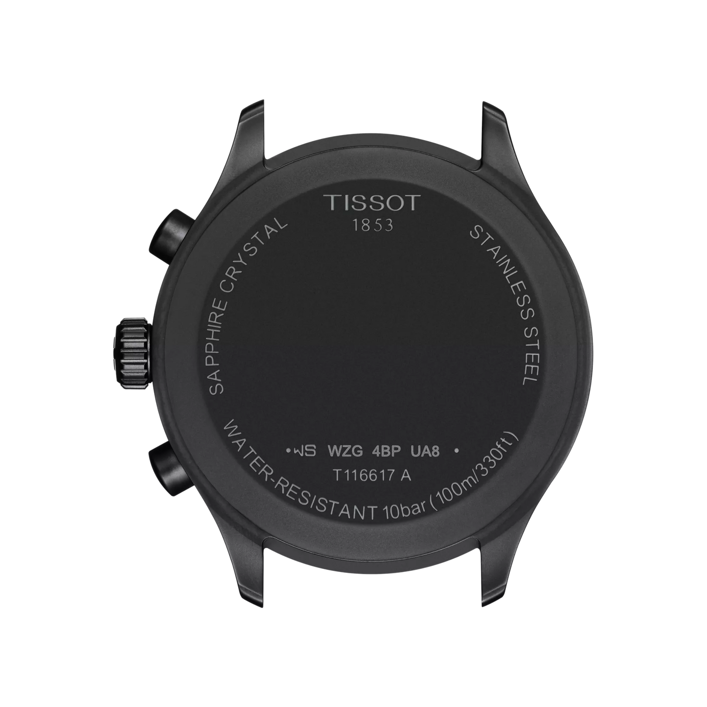 Tissot T1166173705100 Black Dial Men’s Swiss Quartz Chronograph Watch – Black PVD Case & Black Textile Strap, Sapphire Crystal