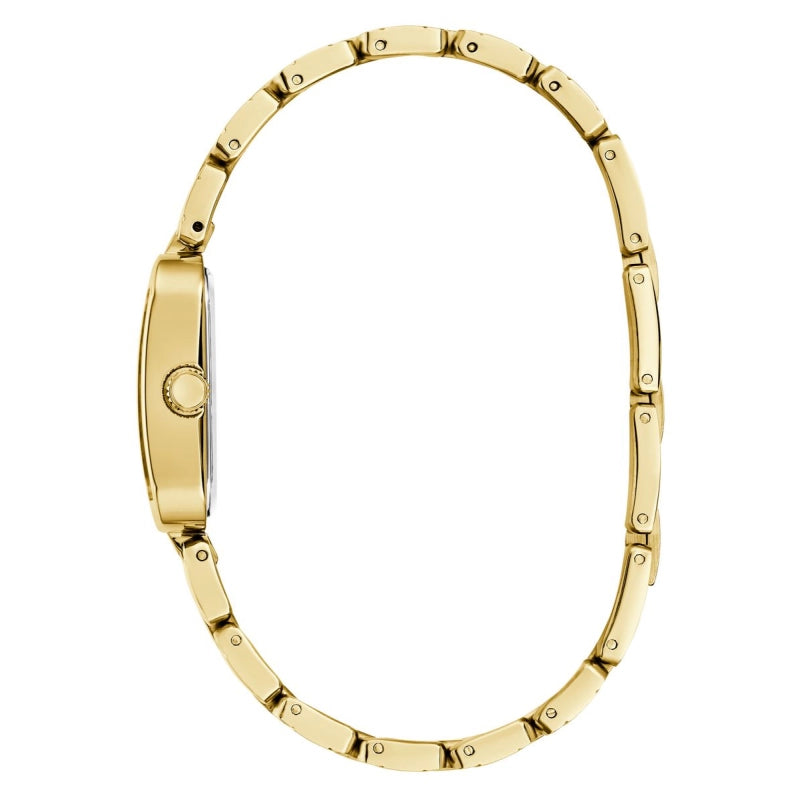 GUESS GW0865L2 Quartz Women’s Isla Gold-Tone Analog Watch with Silver Dial & Gold Stainless Steel Strap