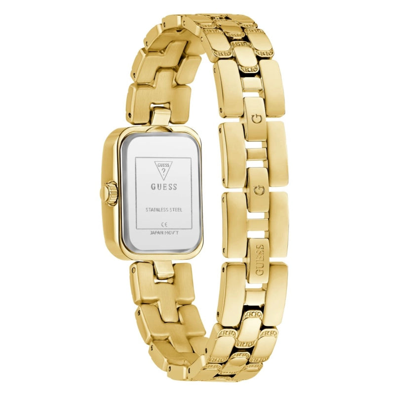 GUESS GW0865L2 Quartz Women’s Isla Gold-Tone Analog Watch with Silver Dial & Gold Stainless Steel Strap