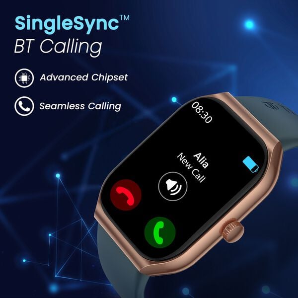 Titan 90188AP05A Smart 3.0 Super AMOLED Bluetooth Calling Unisex Smart Watch with 1.96 Inch Display, Heart Rate & SpO₂ Monitoring, AI Voice Assistant