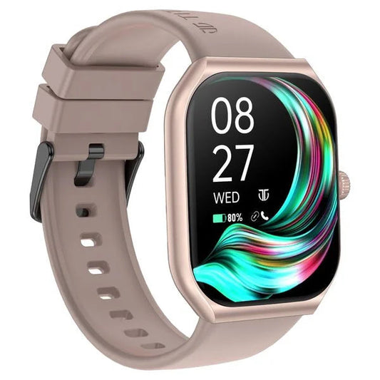 Titan 90188AP06 Smart 3.0 1.96" Super AMOLED Bluetooth Calling Smartwatch Beige Silicone Strap