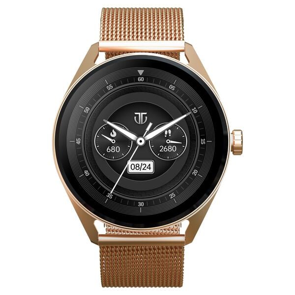 Titan Crest 90197AM02 Unisex Smartwatch 1.43" AMOLED Display Rose-Gold Mesh Strap