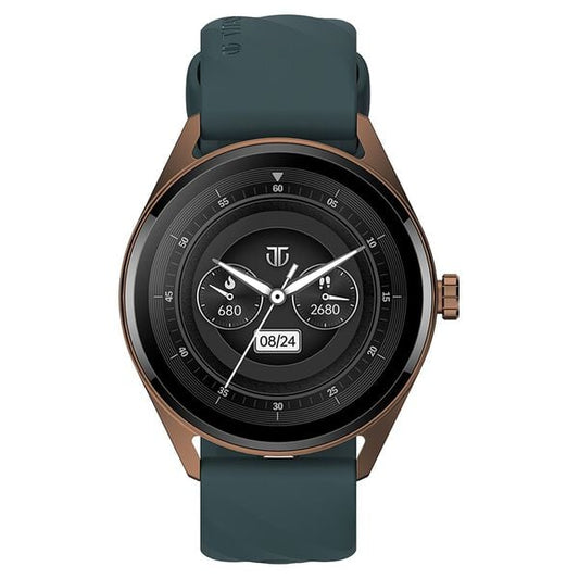 Titan 90197AP03 Crest 3.63 cm AMOLED Bluetooth Calling Smartwatch – Unisex