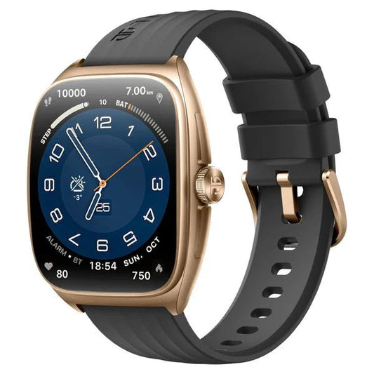Titan 90204AP03A Evolution Smart Watch with 4.6 cm Curved AMOLED Display, Bluetooth Calling, AI Voice Assistant & Fitness Features