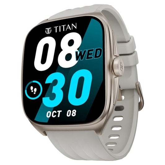 Titan 90204AP04 Evolution Smartwatch 1.85″ Curved AMOLED Display Aluminium Case