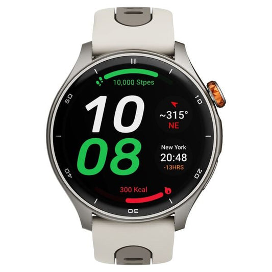 Titan 90206AP03 Celestor Smartwatch with 1.43″ AMOLED Display with GPS, Altimeter & Compass, Silicone Strap