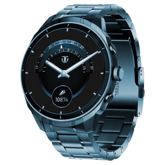Titan 90207QM01 Heritage Premium Smartwatch with 3.6 cm AMOLED Display, All-Stainless-Steel Bracelet & BT-Calling