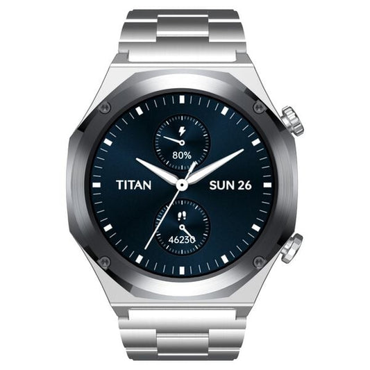 Titan 90208KM01 Maestro Premium Metal AMOLED Bluetooth Calling Smartwatch – Men