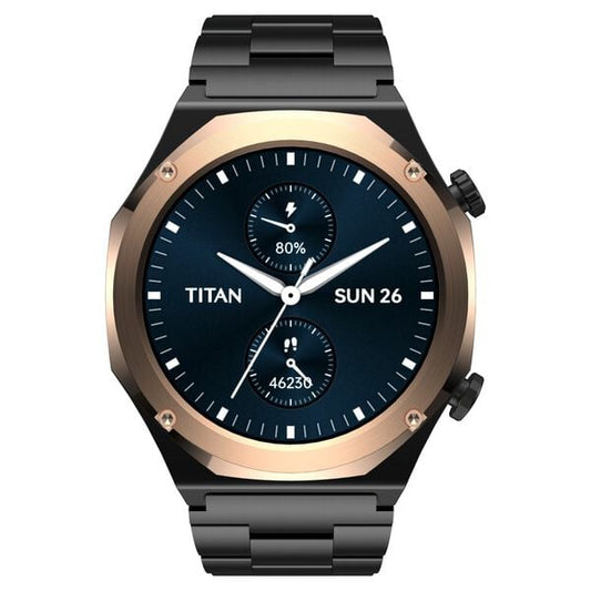 Titan 90208KM02 Maestro Premium Metal AMOLED Bluetooth Calling Smartwatch – Men