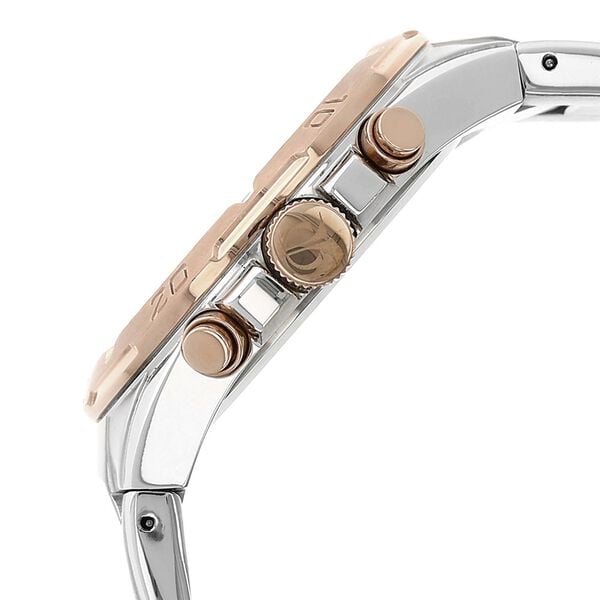 Titan 9308KM01 Men’s Analog Quartz Chronograph Watch — Rose Gold Dial, Two-Tone Stainless Steel Strap