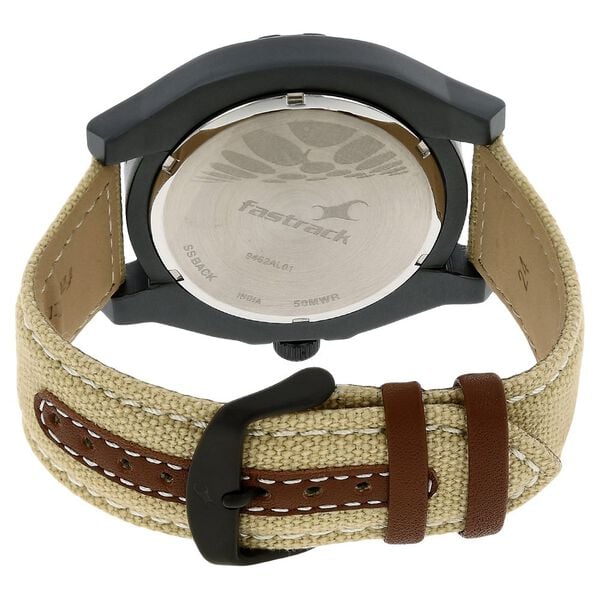 Fastrack 9462AL01 Quartz Analog Blue Dial with Canvas Strap Watch for Men