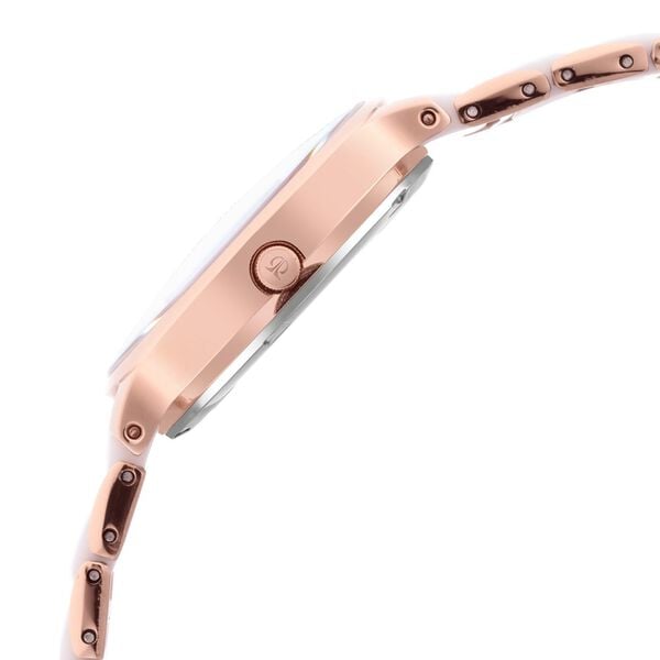 Titan 95016WD02 Women’s Analog Quartz Watch — Mother of Pearl Dial & Two-Tone Metal & Ceramic Strap