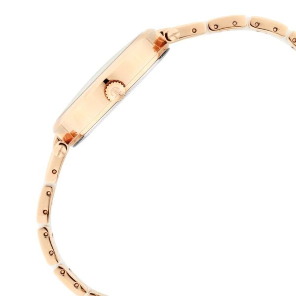 Titan 95061WD04 White Mother-of-Pearl Dial Two-Tone Ceramic Women’s Analog Watch