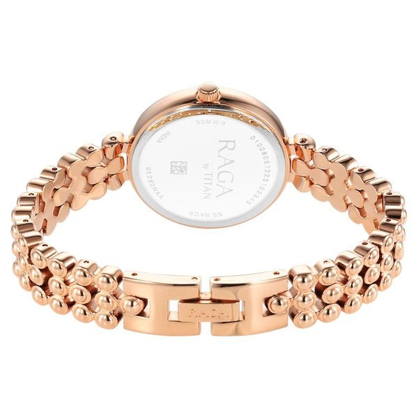 Titan 95262WM01 Women’s Rose-Gold Dial Analog Watch with Rose-Gold Metal Strap