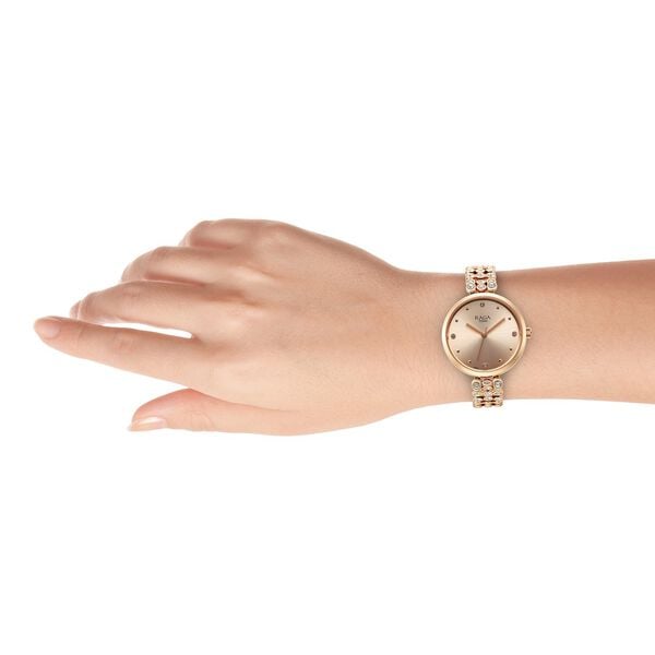 Titan 95262WM01 Women’s Rose-Gold Dial Analog Watch with Rose-Gold Metal Strap