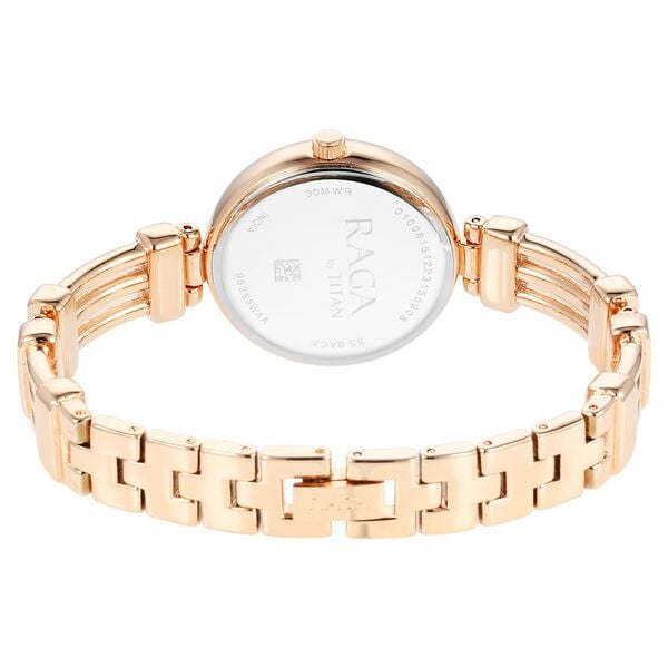 Titan 95263WM01 Women’s Rose-Gold Dial Analog Watch with Rose-Gold Metal Strap