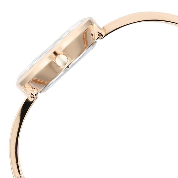 Titan 95271WM02 Women’s Silver-Dial Analog Watch with Rose-Gold Metal Strap