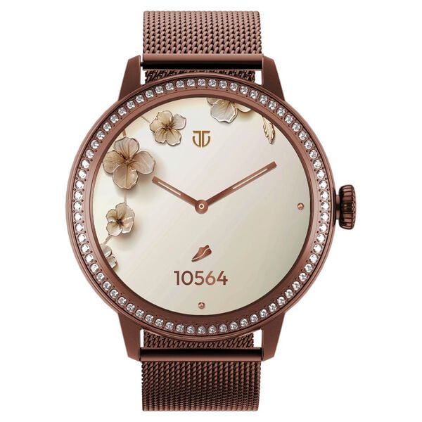Titan 95292QM01 Women’s Smartwatch (Valerie) with 3.04 cm AMOLED Display, Stainless Steel Strap