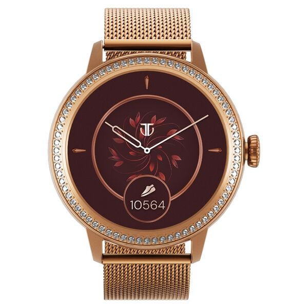 Titan 95292WM02 Women’s Smartwatch with Rose-Gold Stainless Steel Strap (AMOLED Display)