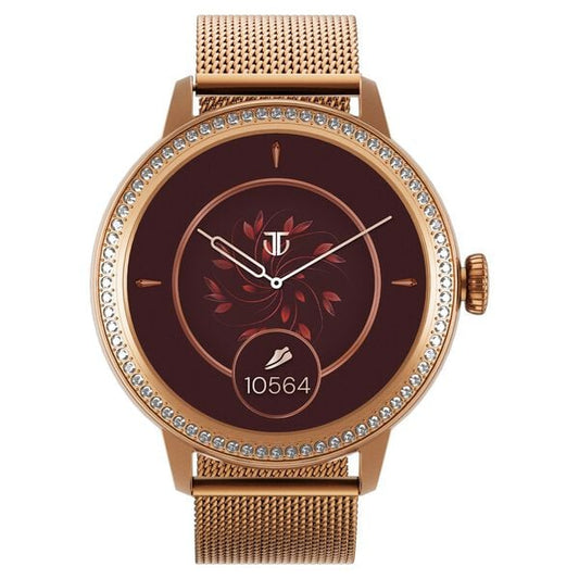 Titan 95292WM02 Women’s Smartwatch with Rose-Gold Stainless Steel Strap (AMOLED Display)