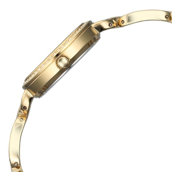 Titan 95305YM01 Women’s Golden-Dial Analog Watch with Gold Metal Strap